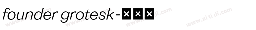founder grotesk字体转换